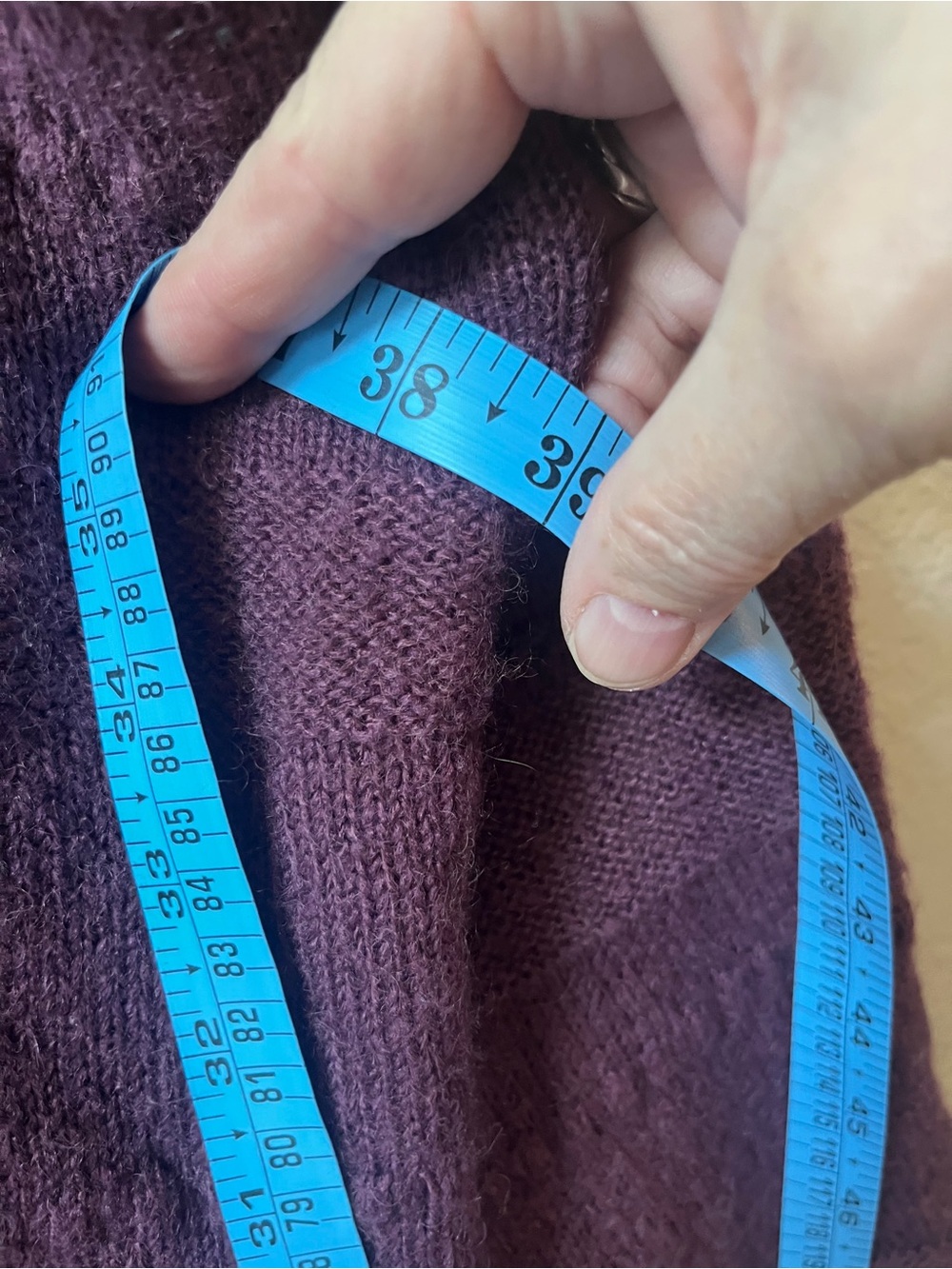 easel Women's Scoop Neck Sweater in Plum 3xl - Picture 7 of 8